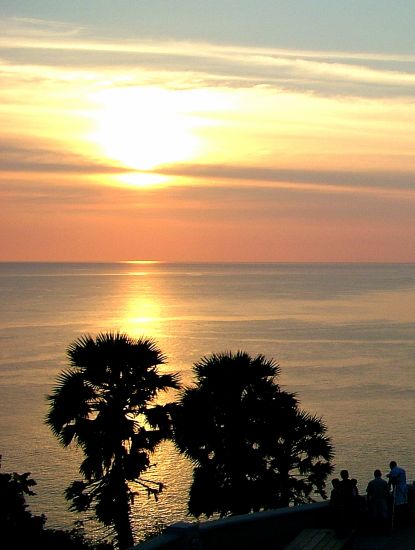 Sunset from Cape Promthep on Ko Phuket in Southern Thailand