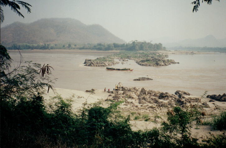 Rapids in Maekong River near Chiang Khan