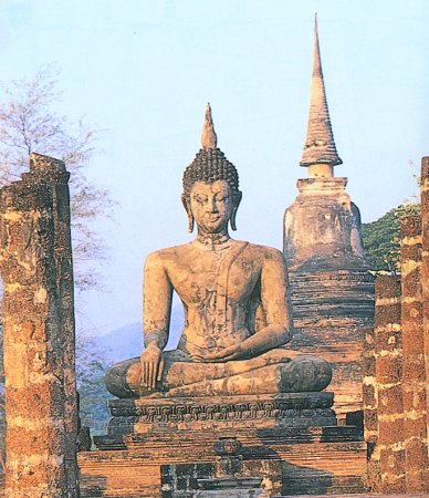 Sitting Buddha at Sukhothai