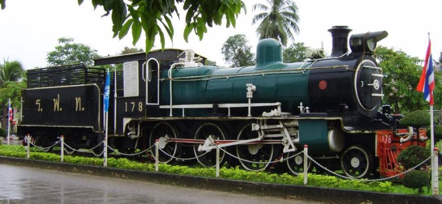 Old Steam Locomotive at Chumpon