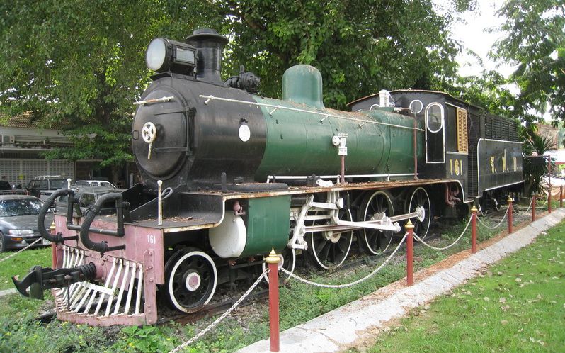 Old steam locomotive in Lopburi