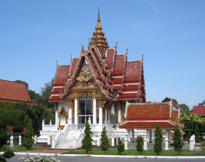 Wat Yai Nai in Hat Yai in Southern Thailand
