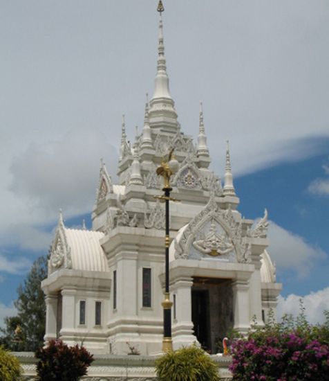 City Pillar Shrine in Surat Thani in Southern Thailand