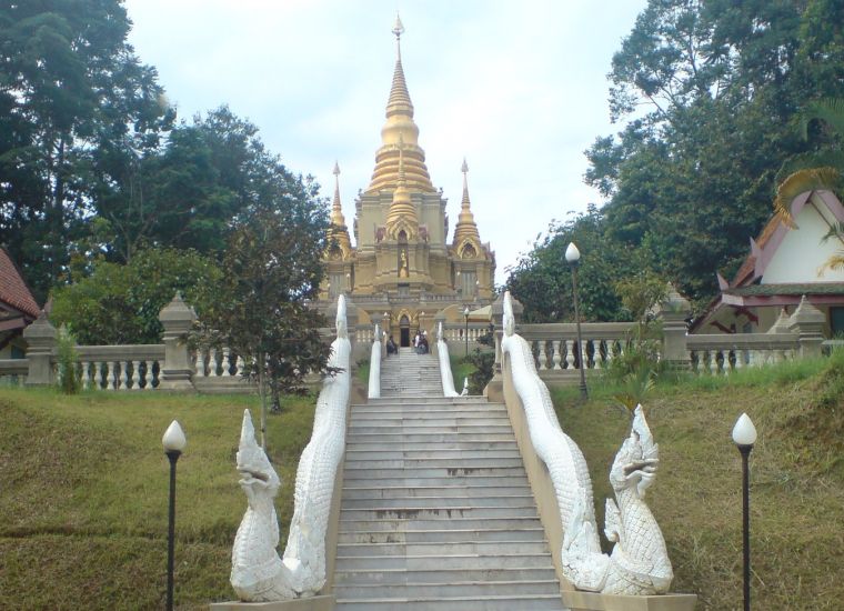 Wat ( Buddhist Temple ) at Betong near Yala in Southern Thailand