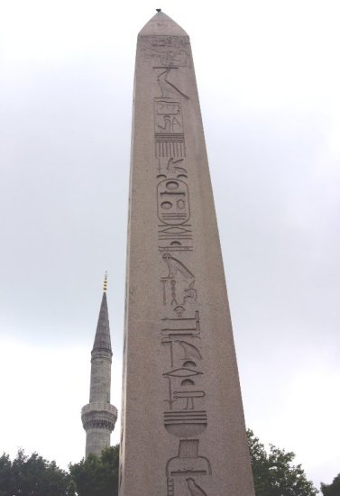 Obelisk at Hippodrome in Istanbul in Turkey
