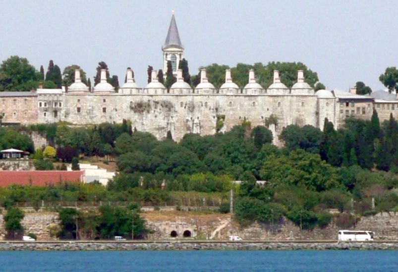 Topkapi Palace from the Bosphorous