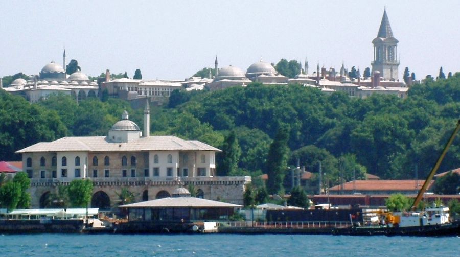 Topkapi Palace from the Bosphorous