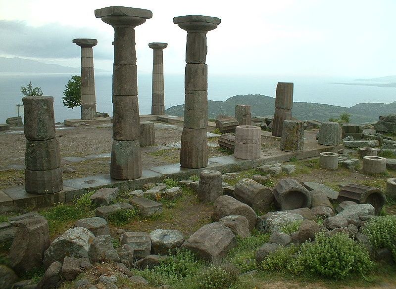 Ruins of the Temple of Athena in Assos