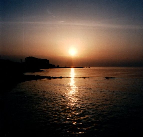Sunset on the Sea of Marmara in Turkey