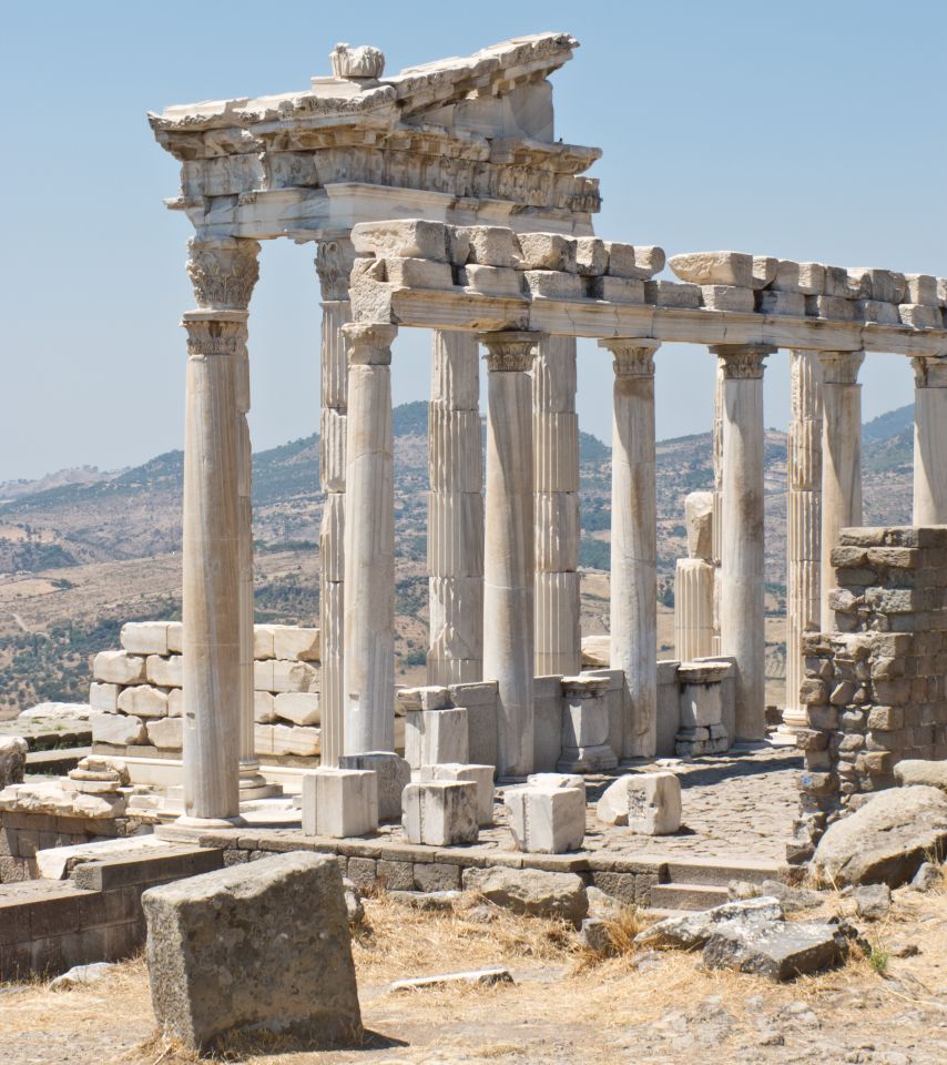 Ancient city of Pergamum at Bergama in Turkey