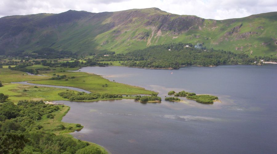 Derwent Water in The Lake District of NW England