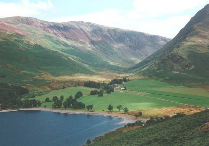 Picturesque scenery of The Lake District in NW England