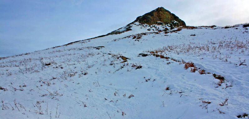 Winter ascent of Roseberry Topping