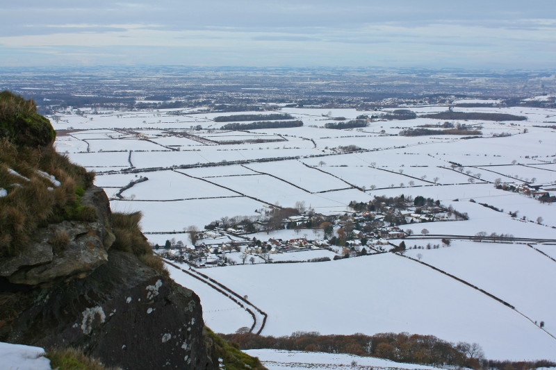 Newton from summit of Roseberry Topping