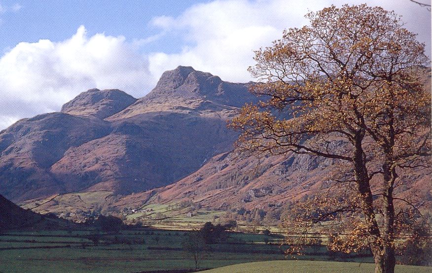 Langdale Pikes in The Lake District of NW England