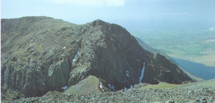 Scafell from Scafell Pike - English Lake District