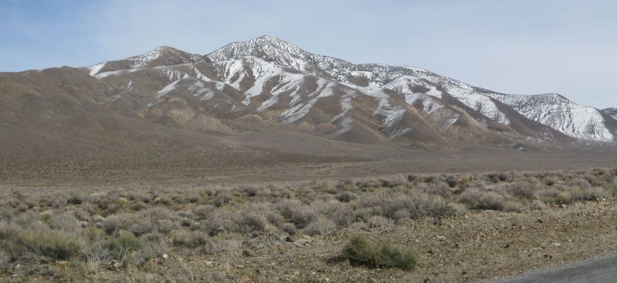 Telescope Peak from Emigrant Canyon in Death Valley