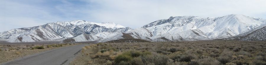Wildrose Peaks from Emigrant Canyon in Death Valley