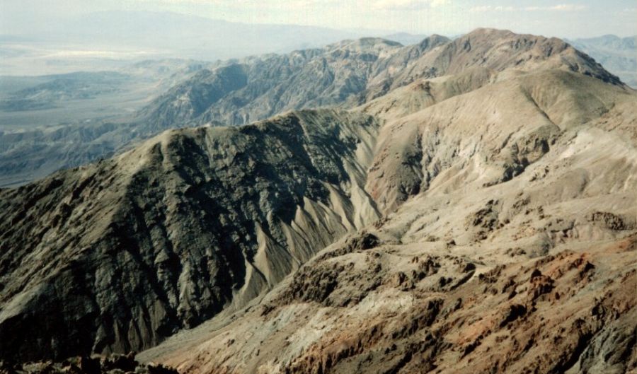 Crest of the Black Mountains above Death Valley from Dantes View