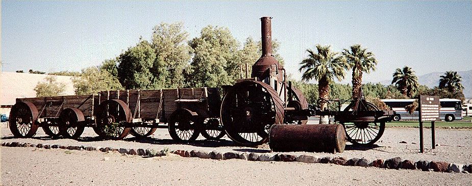 Old Dinah steam tractor at Furnace Creek Ranch in Death Valley