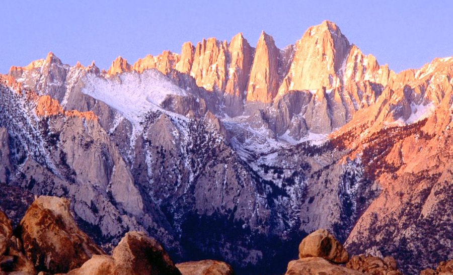 Mt. Whitney in the Sierra Nevada of California - highest mountain in the contiguous states of the USA