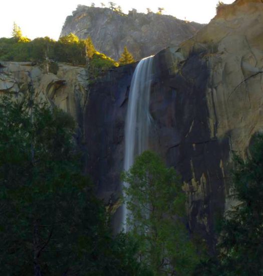 Bridalveil Falls in Yosemite Valley, California, USA