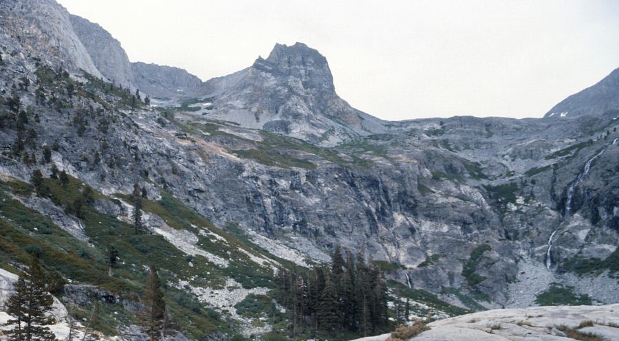 Kaweah Gap in Western Divide of the Sierra Nevada in Sequoia National Park
