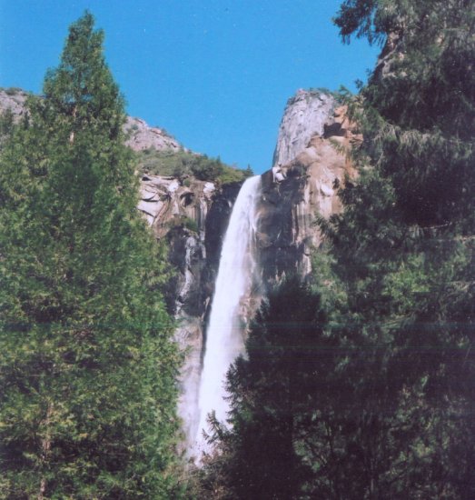 Bridalveil Falls in Yosemite Valley, California, USA