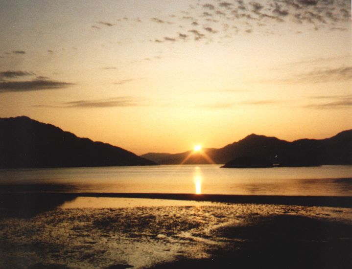 Sunset on Loch Hourn