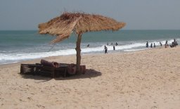 Brufut Beach in The Gambia, West Africa