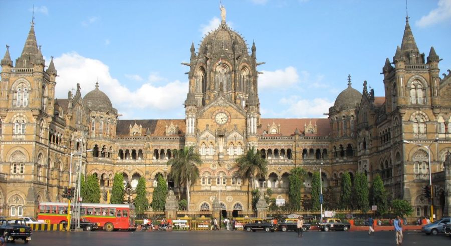 Railway Station in Bombay ( Mumbai )