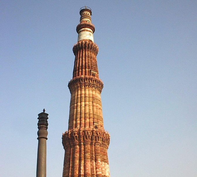 Qutub Minar in Delhi - the highest brick minaret in the world
