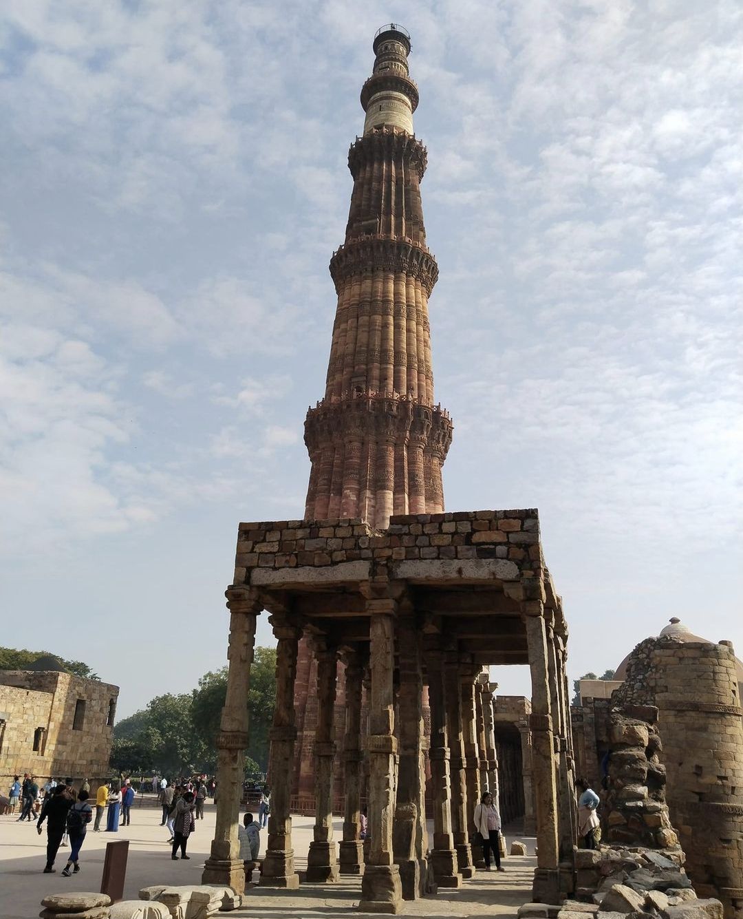 Qutub Minar in Delhi - the highest brick minaret in the world