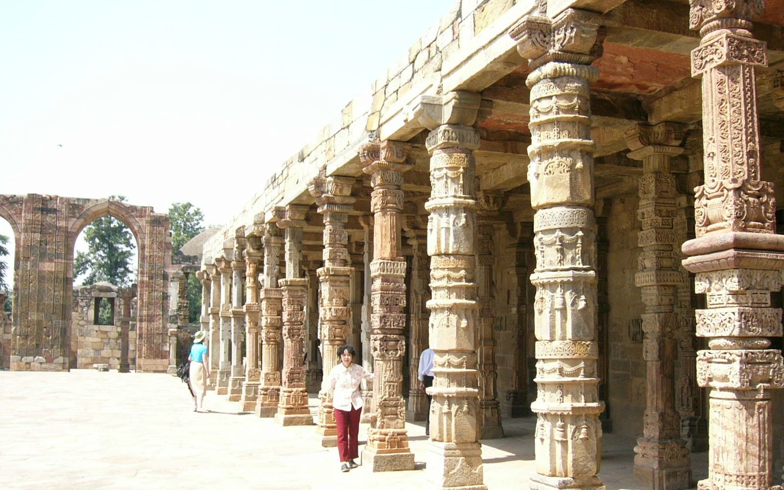 The Iron Pillar at Qutub Minar in Delhi