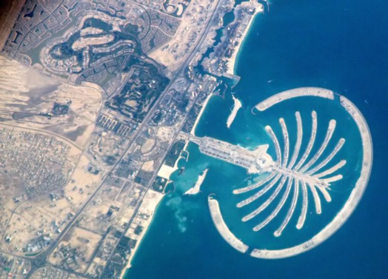 Palm Jumeirah ( The Palm Island Resort ) in Dubai, United Arab Emirates ( UAE )
