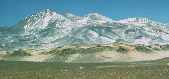 Ojos del Salado - 6885 metres - highest mountain in Chile