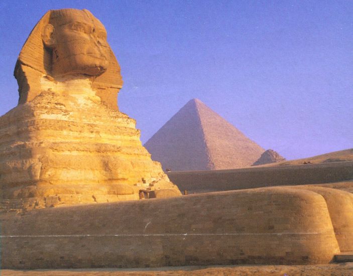The Sphinx in Cairo - capital city of Egypt