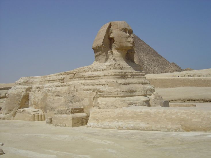The Sphinx in Cairo - capital city of Egypt
