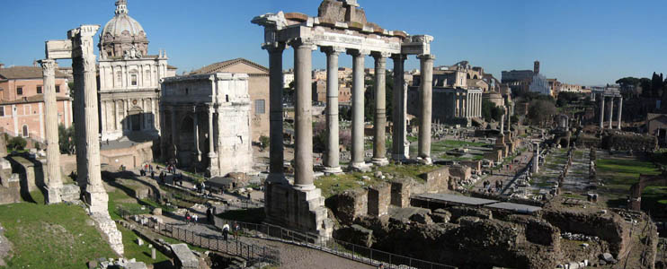 The Forum in Rome, capital city of Italy
