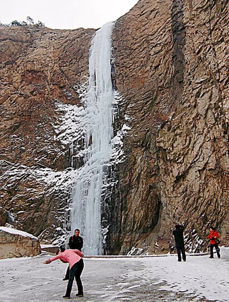 Frozen Waterfall in China