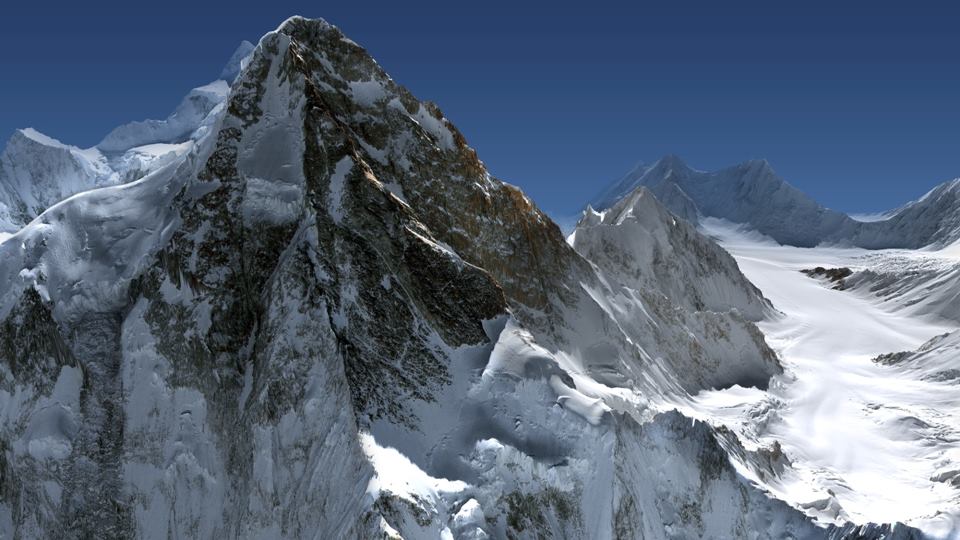 North Face of K2 in the Karakorum Region of Pakistan - the world's second highest mountain