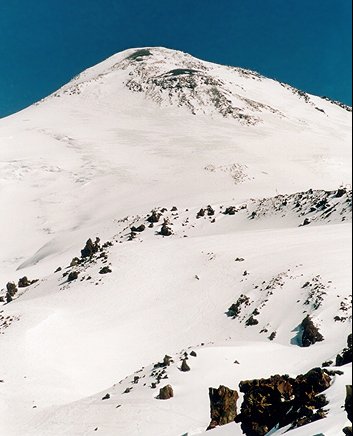 Mount Elbrus- in the Caucasus of Russia - the highest mountain in Russia and Europe