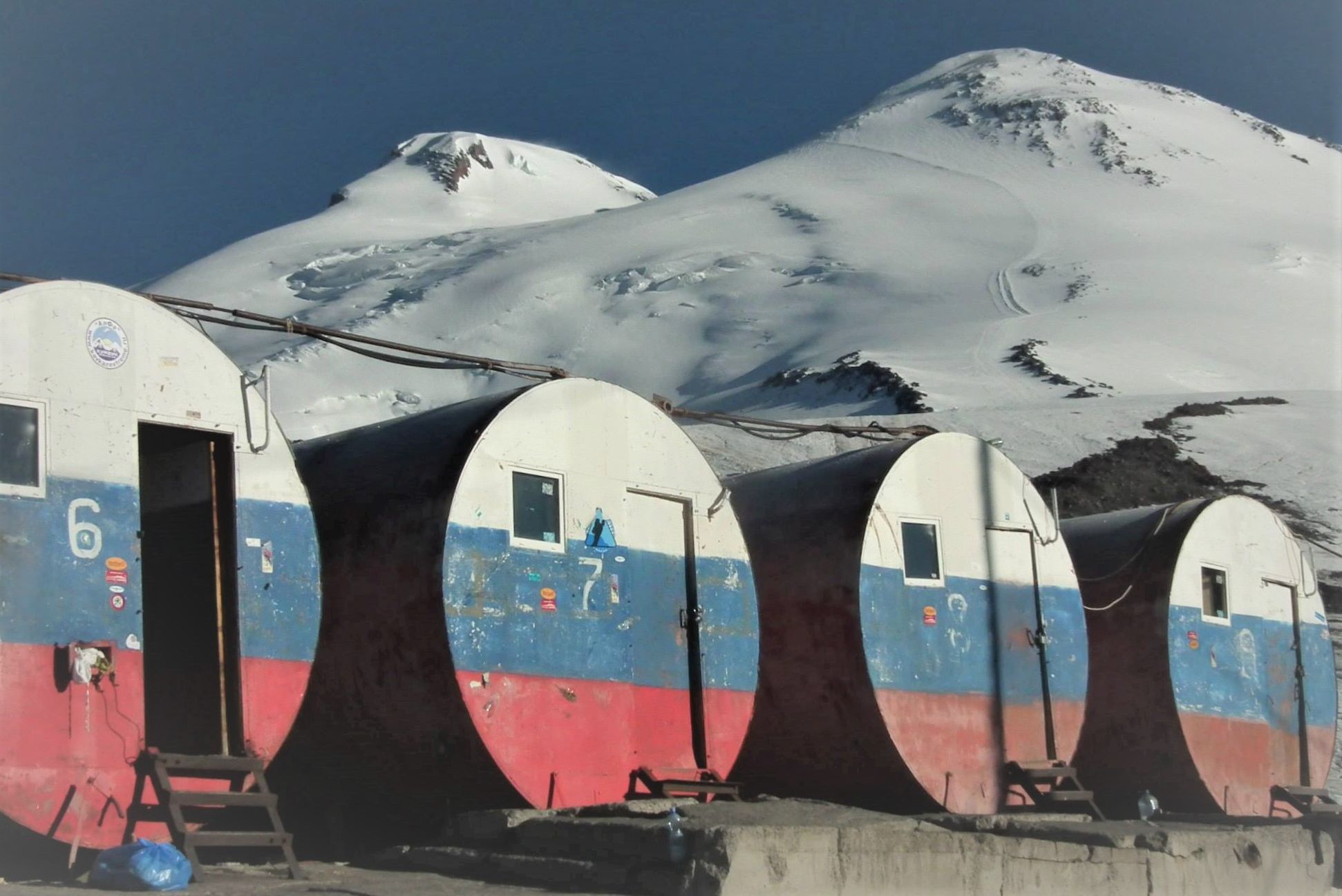 Refuge on Mount Elbrus in the Caucasus