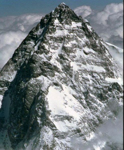 West Ridge of K2 in the Karakorum Region of Pakistan - the world's second highest mountain