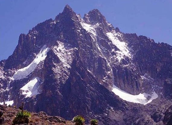 Mount Kenya in East Africa