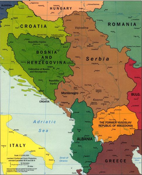 bosnia serbia croatia map Map Of The Balkans Slovenia Croatia Bosnia Serbia Macedonia bosnia serbia croatia map