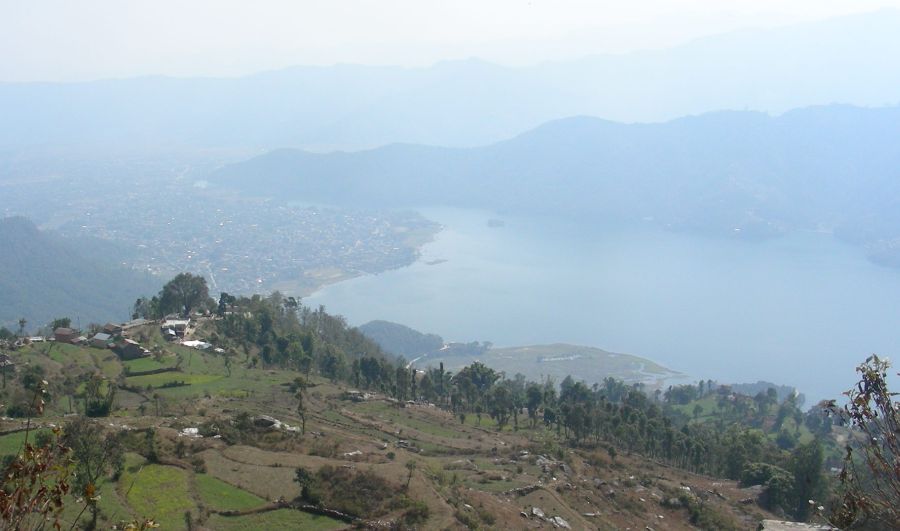 Pokhara and Phewa Tal from Sarangkot Village