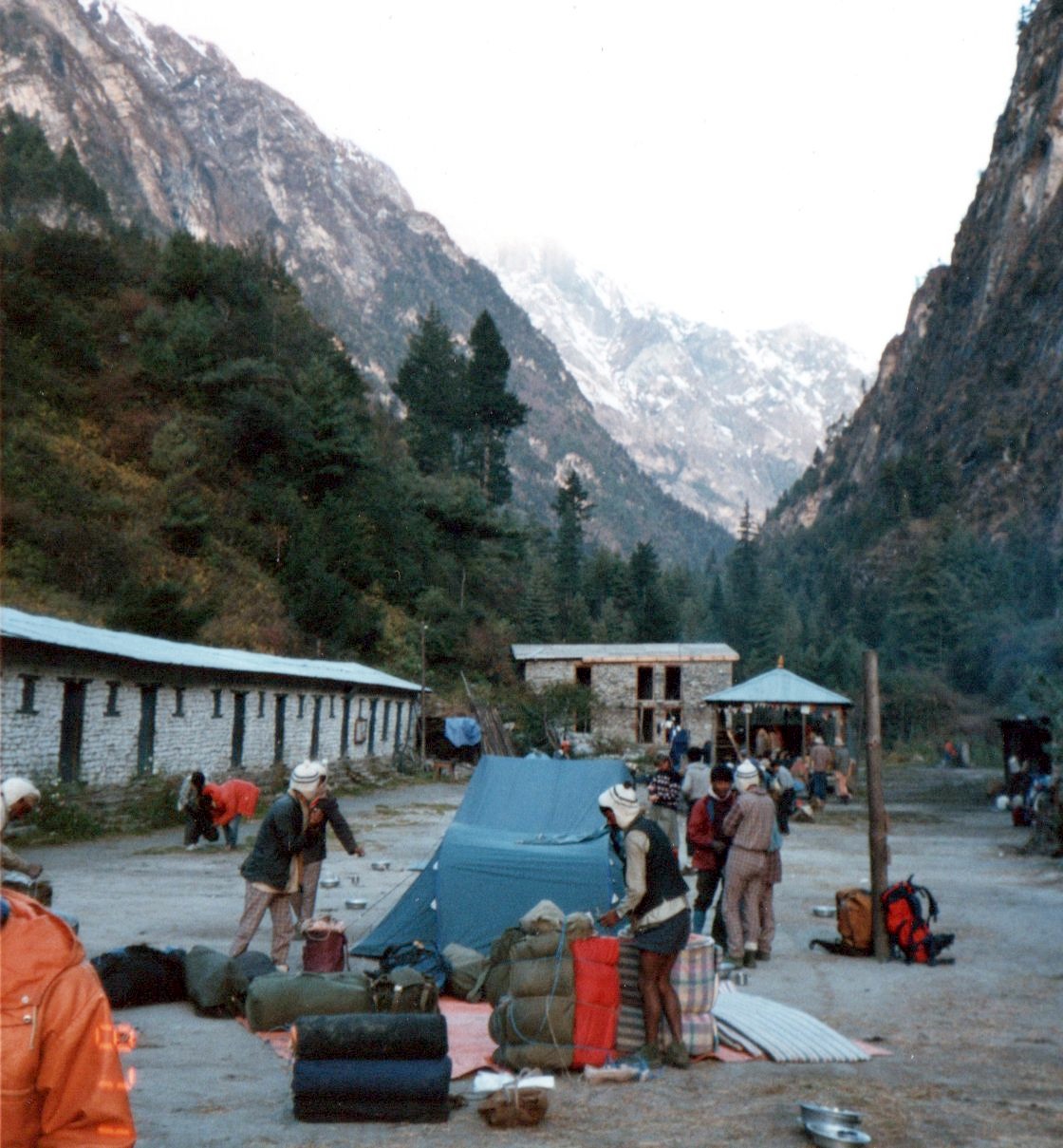 Campsite in Marsayangdi Valley