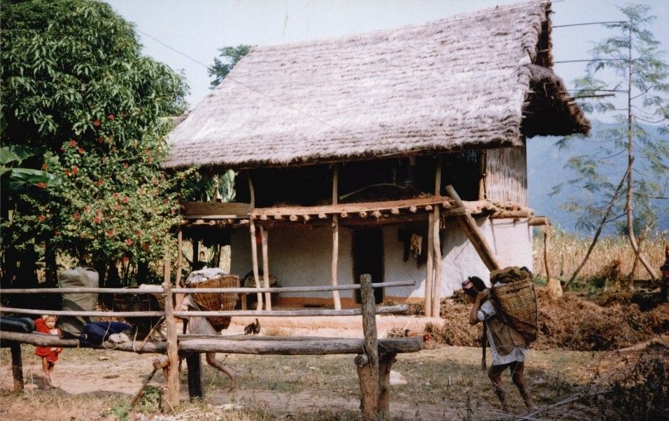 Farmhouse and Porters in Arun Valley