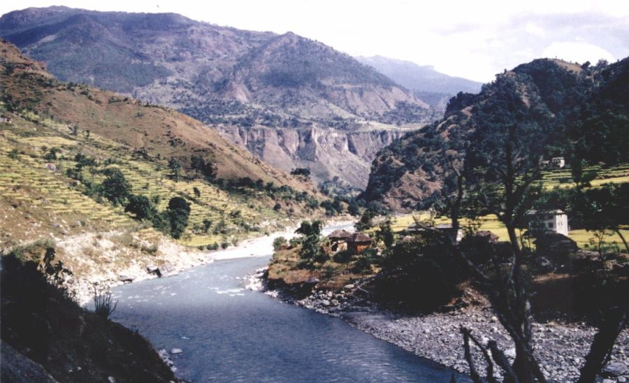 Kali Gandaki on approach to Beni on circuit of Mt. Dhaulagiri